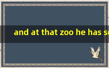 and at that zoo he has some lions怎么读